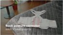 Back posture corrector with metal inserts (model 303)